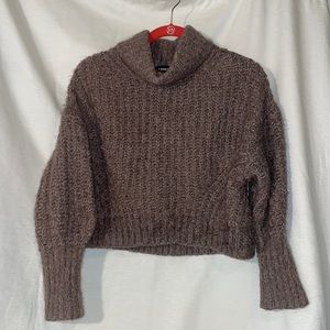 Express Mock Neck Knit Sweater
